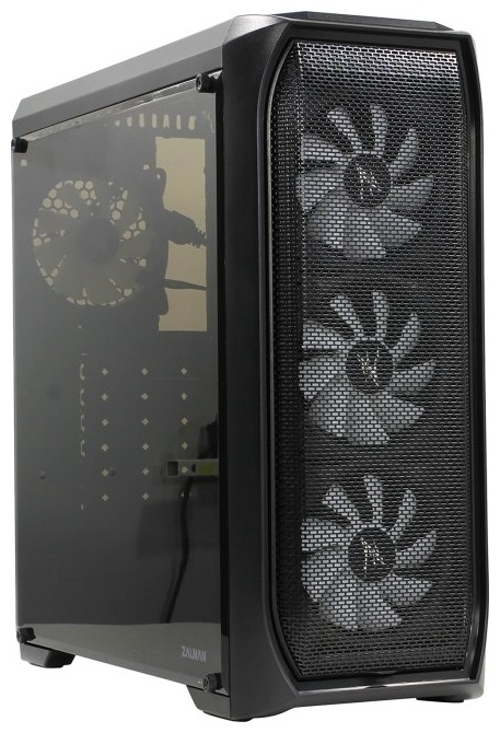 Корпус Zalman N5 MF, Mid Tower, ATX, Black, 2x3.5"/4x2.5" HDD, 2xUSB, 1xUSB3.0, Mic+Audio, RGB (ZALMAN N5 MF)