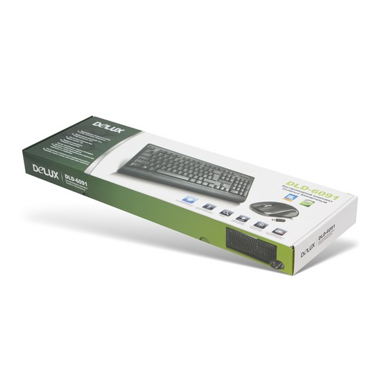 Клавиатура + Мышь Delux DLD-6091OGB (Delux DLD-6091OGB)