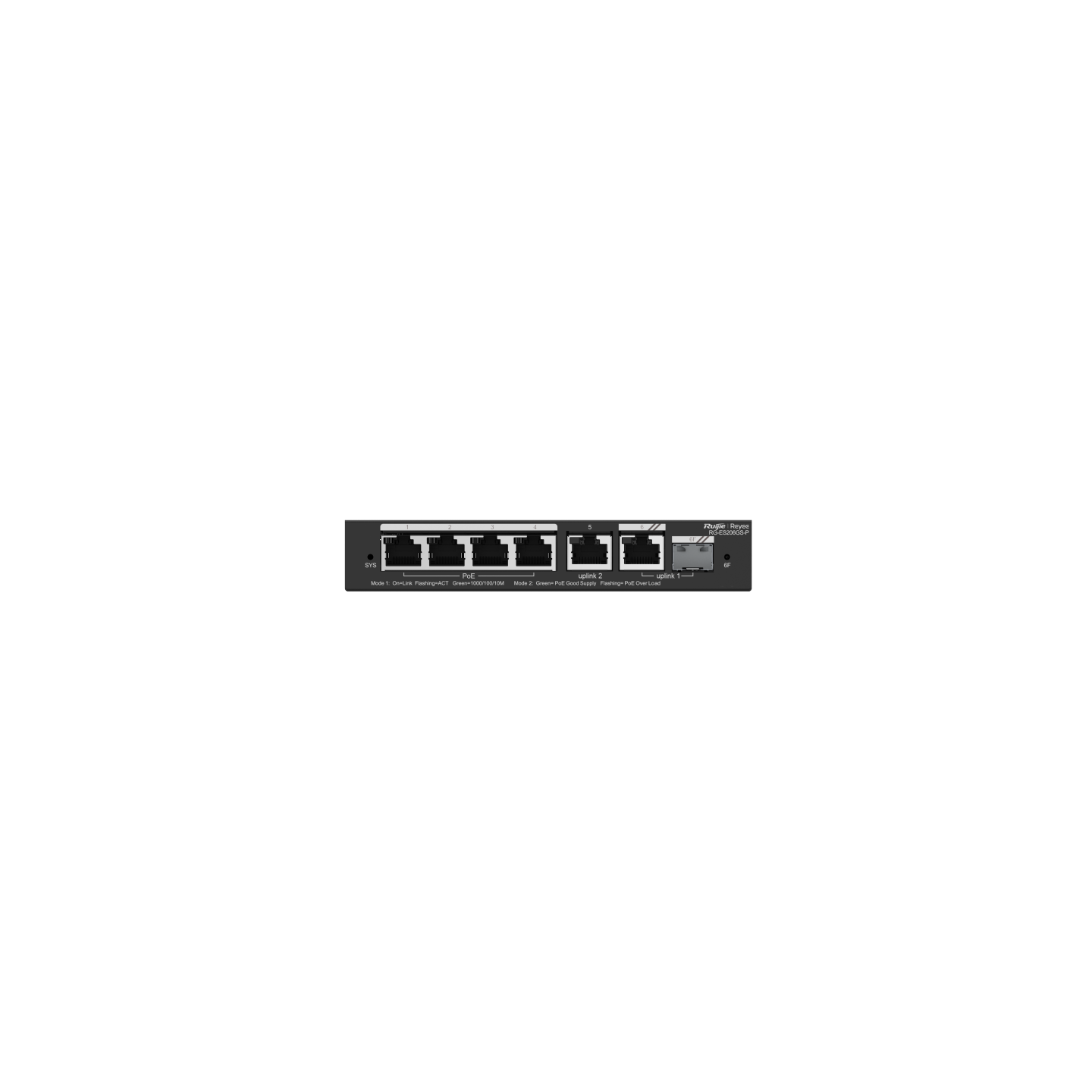 Коммутатор Ruijie Reyee RG-ES206GS-P (RG-ES206GS-P)