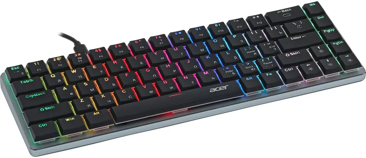 Клавиатура Acer OKW302, Silver  (ZL.KBDCC.01C)