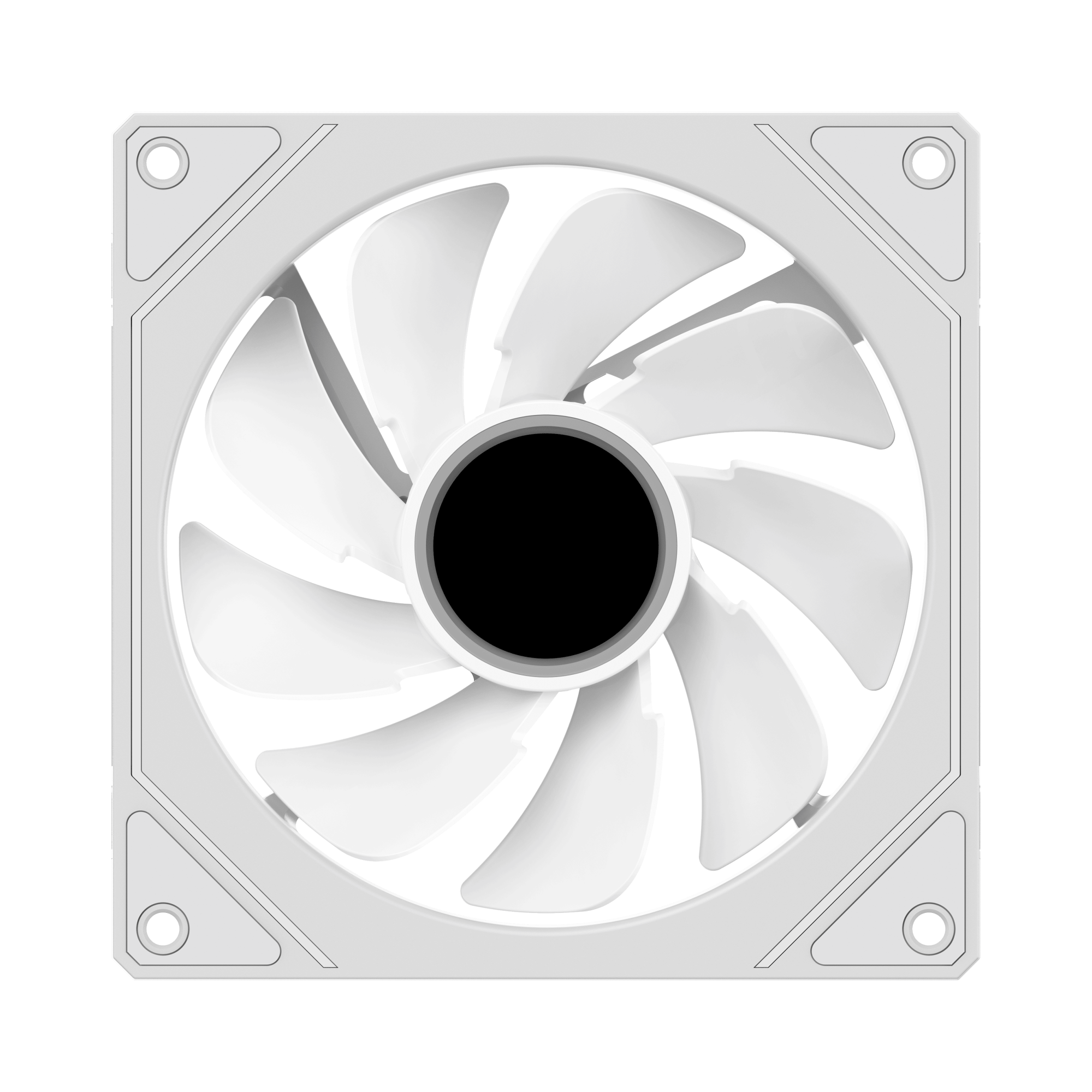 Вентилятор для корпуса Ocypus Gamma F12 WH ARGB REVERSE BLADE Белый (Gamma-F12-WH1AM01X-GL)