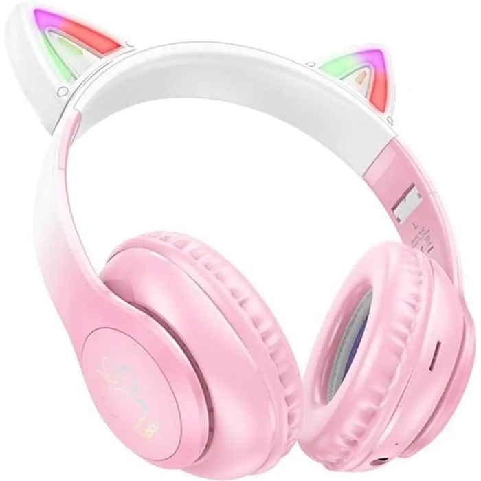 Наушники накладные Hoco W42 Cat Ears over-ear, cherry blossom (W42 Cat Ears over-ear, cherry blossom)