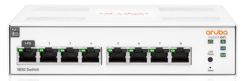 Коммутатор HP Enterprise Aruba Instant On 1830 8G Switch (JL810A) Коммутатор HP Enterprise Aruba Instant On 1830 8G Switch (JL810A)