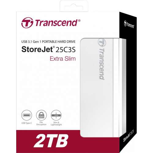 Внешний жесткий диск 2,5 2TB Transcend TS2TSJ25C3S Type C (TS2TSJ25C3S)