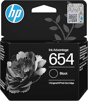 Картридж HP 654 Black Original Ink Advantage Cartridge (7FP39UE)