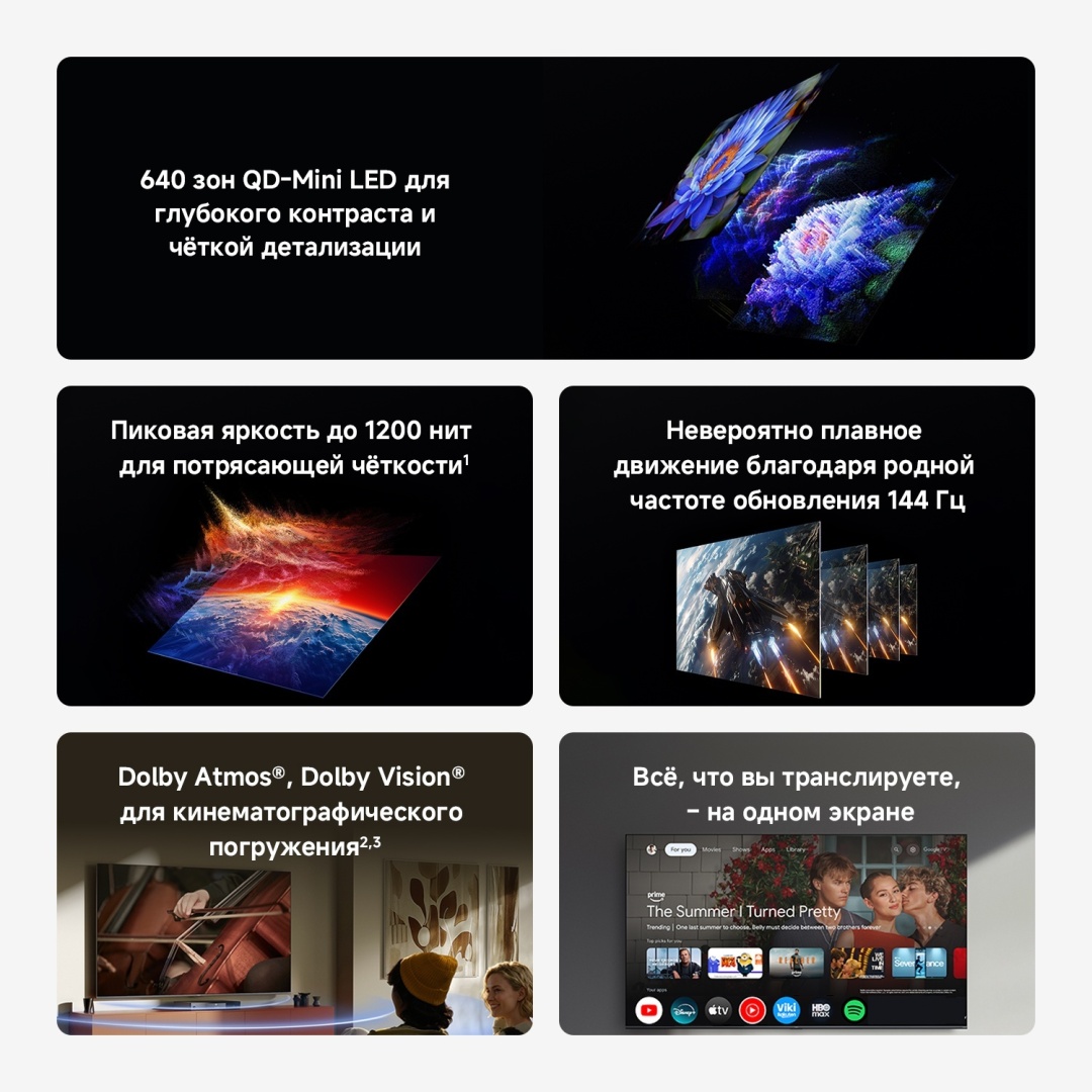 Смарт телевизор Xiaomi S Mini LED 2026 85" (L85MC-SRU)