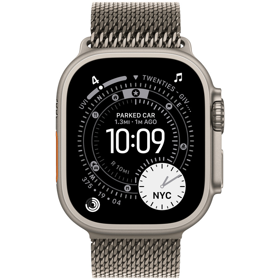Смарт часы Apple Watch Ultra 3 GPS + Cellular 49mm Natural Titanium Case with Natural Titanium Milanese Loop - Small (MEWW4QR/A)