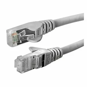 Патч-корд TWT UTP кат.5e, с заливными колпачками, 5.0 м, серый (TWT-45-45-5.0-GY)