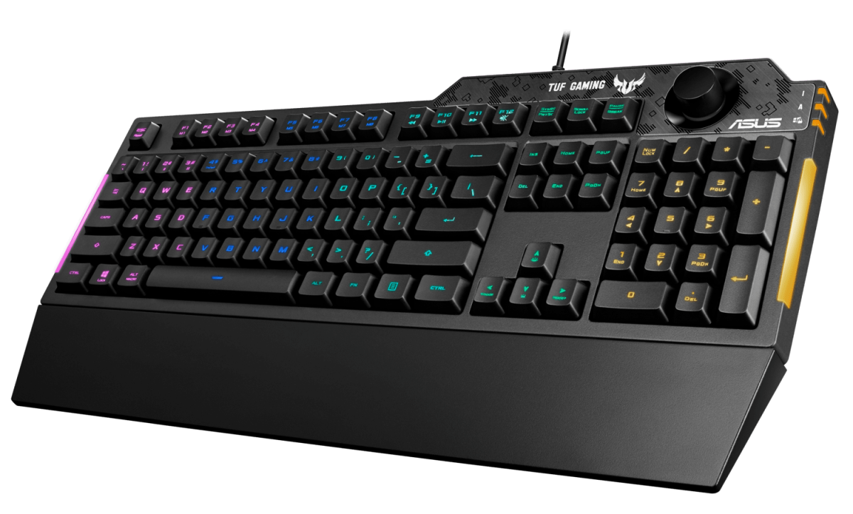 Игровая клавиатура ASUS RA04 TUF GAMING K1/RU//KB,MEMBRANE (90MP01X0-BKRA00)