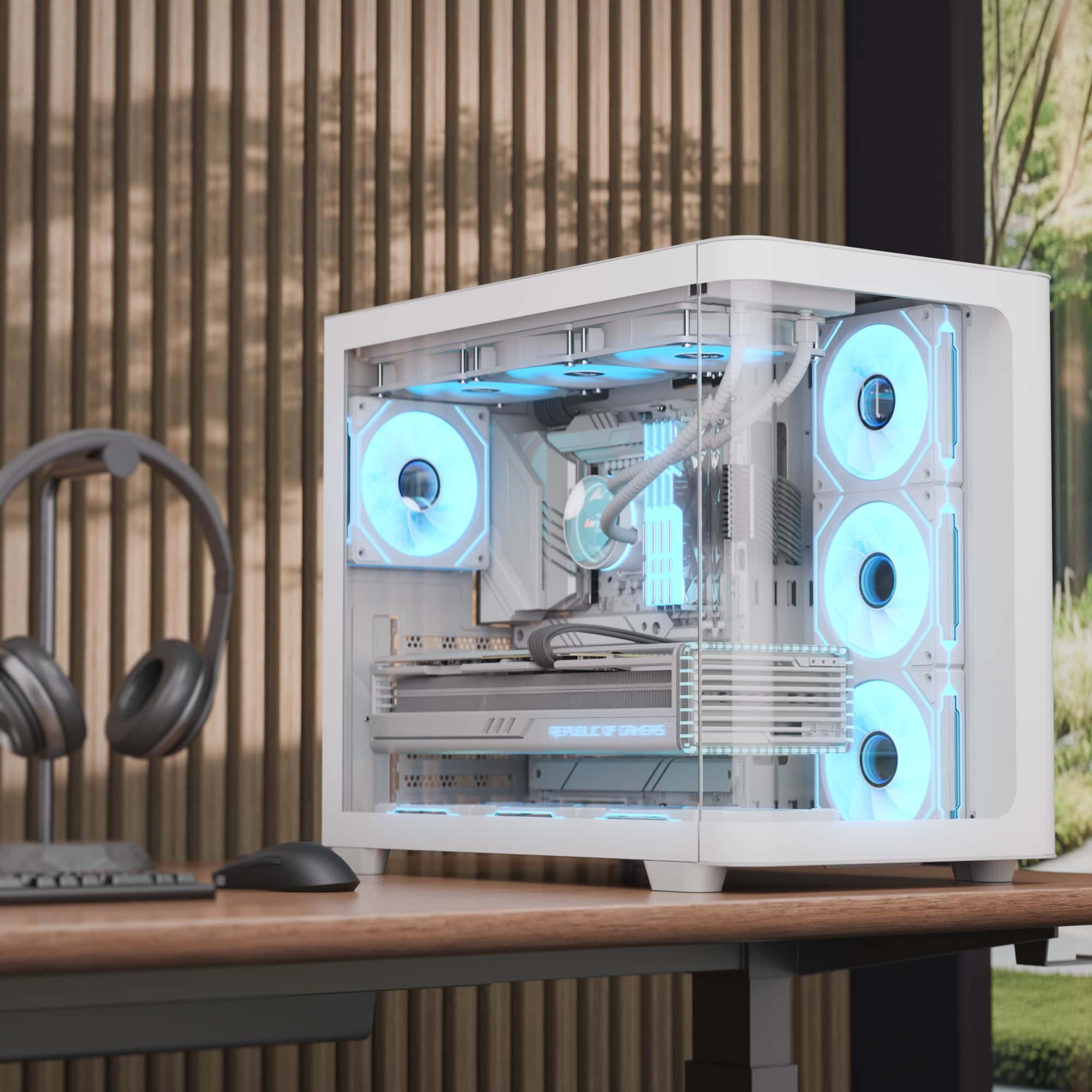 Корпус AeroCool P500C (P500C-G-WT-V1)