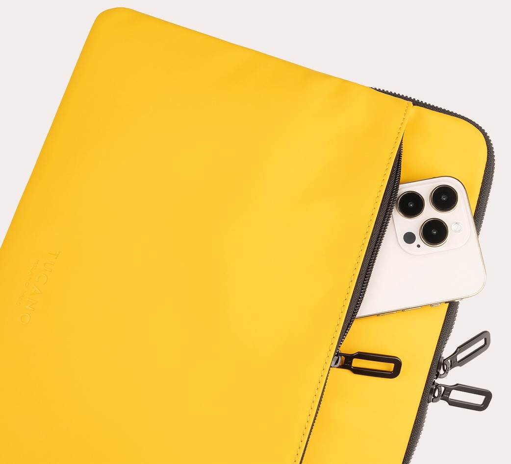 Сумка для ноутбука Tucano Gommo Sleeve 14, Yellow (BFGOM1314-Y)