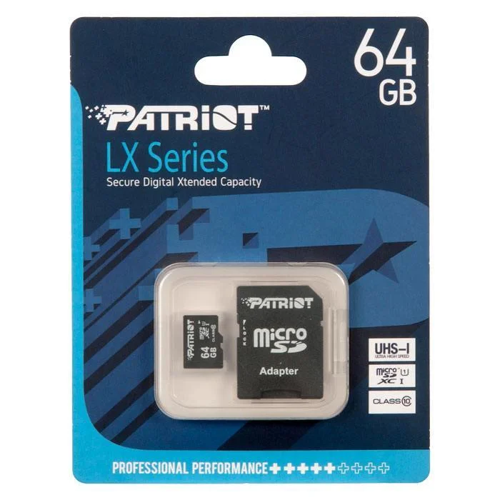Карта памяти microSD 64Gb Patriot class10 (PSF64GMCSDXC10)