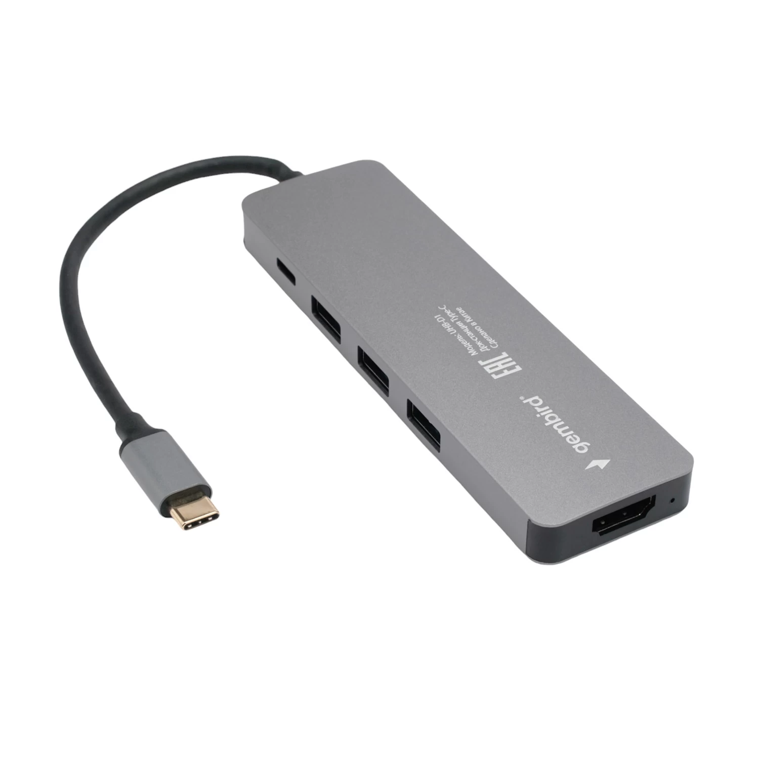 USB Хаб 3 port Gembird UHB-D1, HDM/Type-C/USBx3 (UHB-D1)