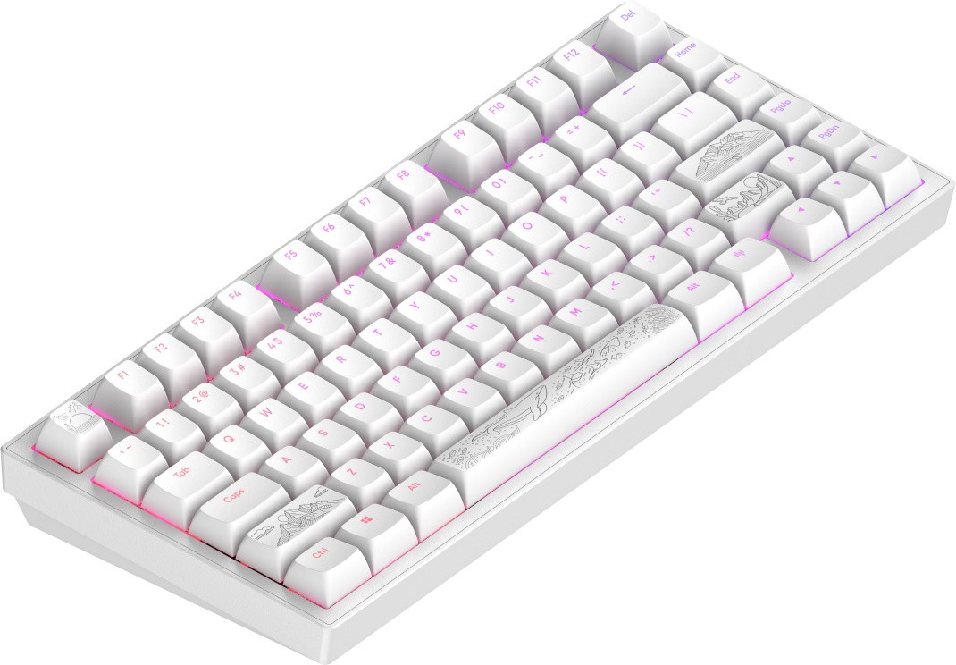 Клавиатура Dark Project ALU81A Terra Nostra White (DPKB_NOSTRA_81_ANSI_WHITE_UA)