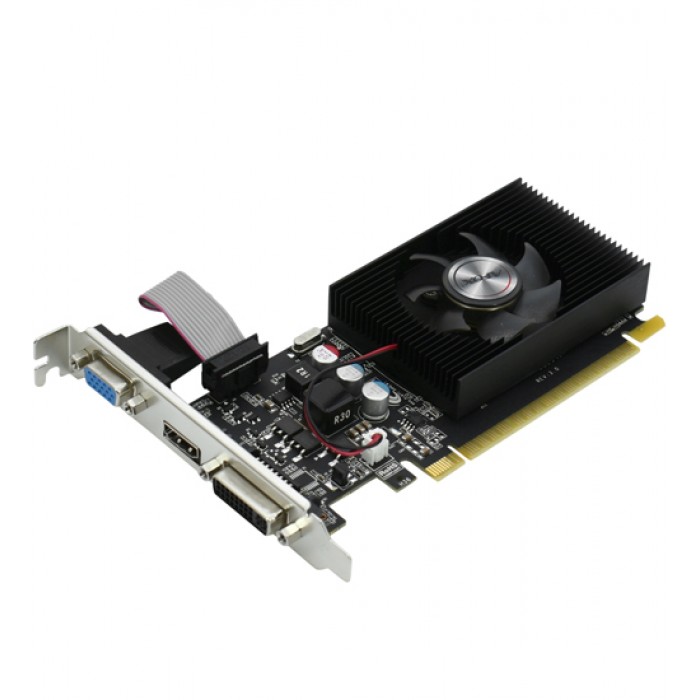 Видеокарта NVIDIA, 2 GB, Afox GT 730, DVI/HDMI/VGA, GDDR3/128bit, +LP (AF730-2048D3L6)