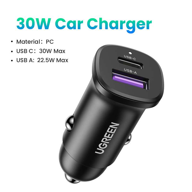 Автомобильное зарядное устройство QC3.0, 30W EC305 (25845)
