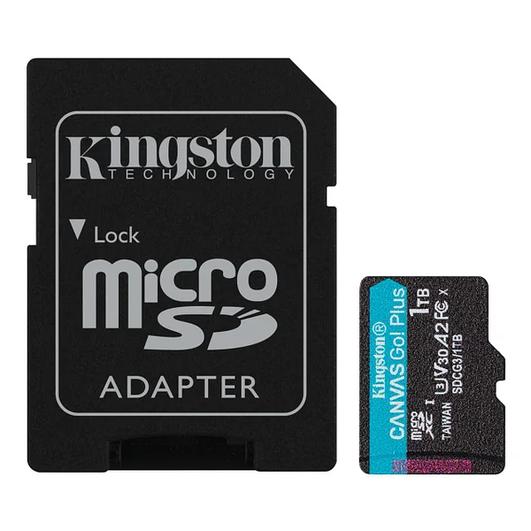 Карта памяти MemoryCard microSDXC 1TB, Kingston, Class 10, UHS-I (U1), Video Class 10 (SDS3/1TB)