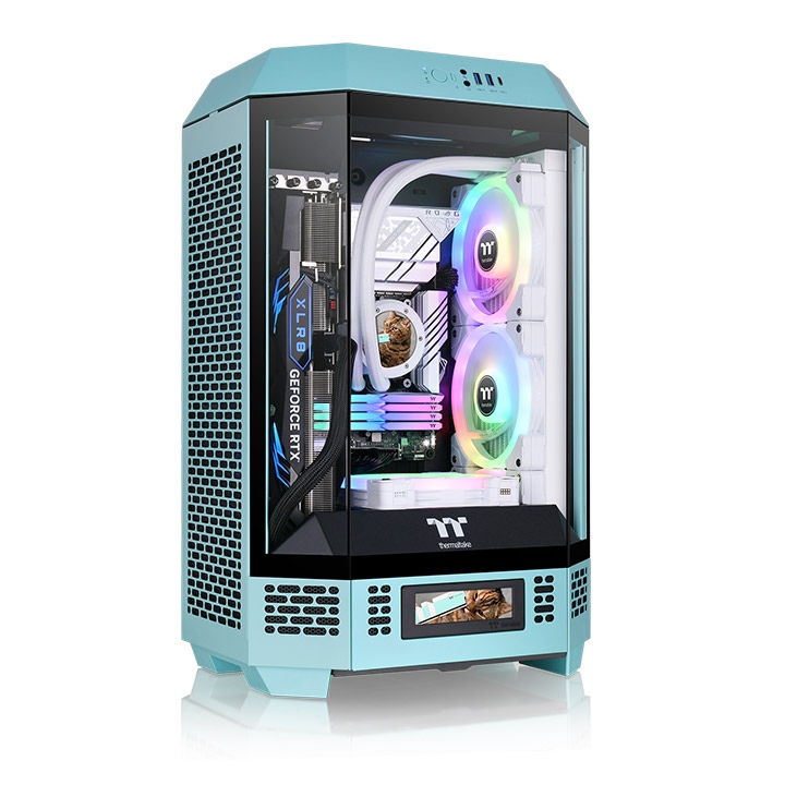Компьютерный корпус Thermaltake The Tower 300 - Turquoise (CA-1Y4-00SBWN-00)