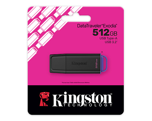 USB флеш-накопитель 512GB Kingston DTXG2, USB 3.2, black+pink (DTXG2/512GB)