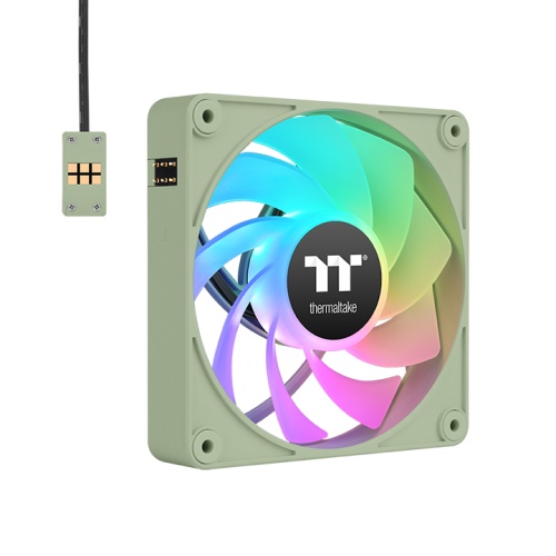 Кулер для компьютерного корпуса Thermaltake CT140 ARGB Sync PC Cooling Fan Matcha Green 3 pack (CL-F199-PL14MG-A)
