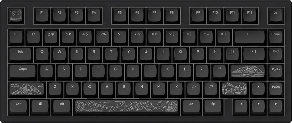 Клавиатура Dark Project ALU81A Terra Nostra Black (DPKB_NOSTRA_81_ANSI_BLACK_UA)