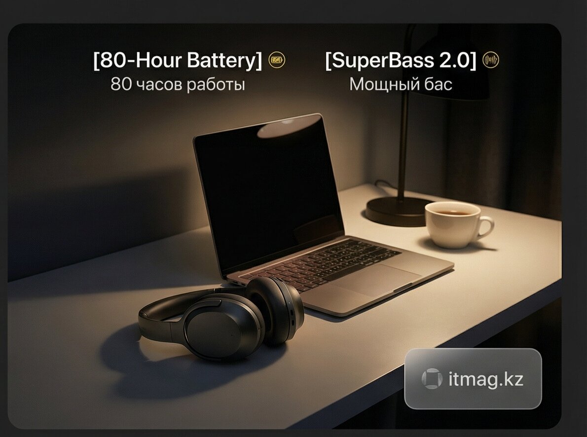 Наушники Baseus Bass BH1 NC Black (A0203703)