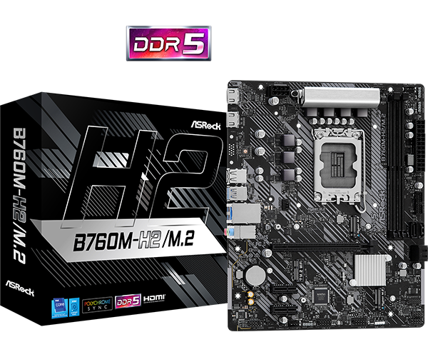 Материнская плата ASRock B760M-H2/M.2 (90-MXBN00-A0UAYZ)