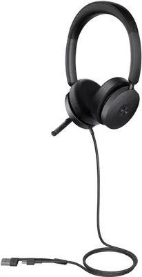 Гарнитура Yealink UH48 Dual UC USB-C/A черный (UH48 Dual UC USB-C/A)