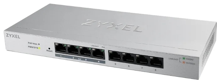 Коммутатор Zyxel GS1200-8HP V2 (GS1200-8HPV2-EU0101F)