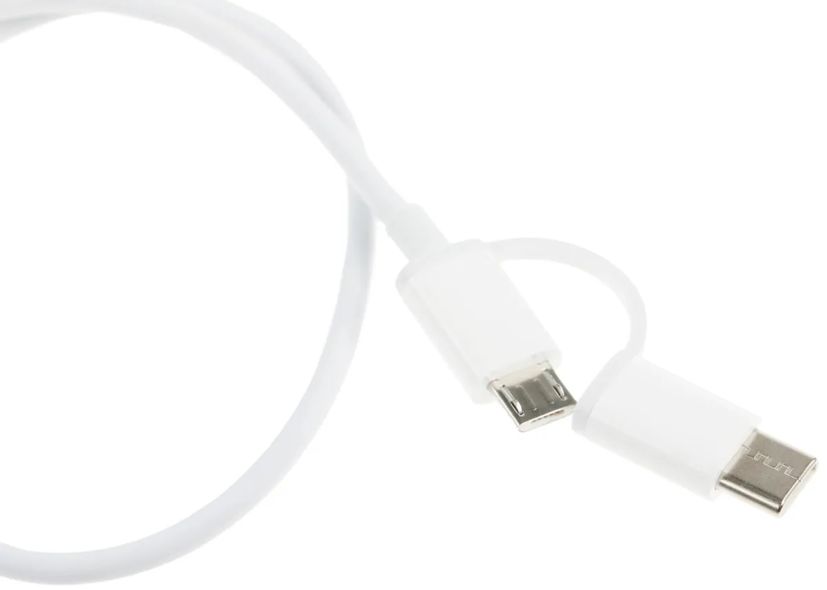 Кабель Micro USB Type-C, Xiaomi SJX01ZM, 0.3 m, White (SJV4083TY)