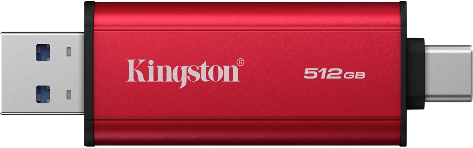Внешний SSD диск Kingston 512GB Dual Portable Красный (SPSD/512GB)