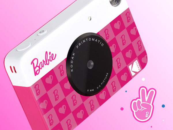 Фотоаппарат моментальной печати Kodak PRINTOMATIC Barbie темно-розовый (RODOMATICB10)