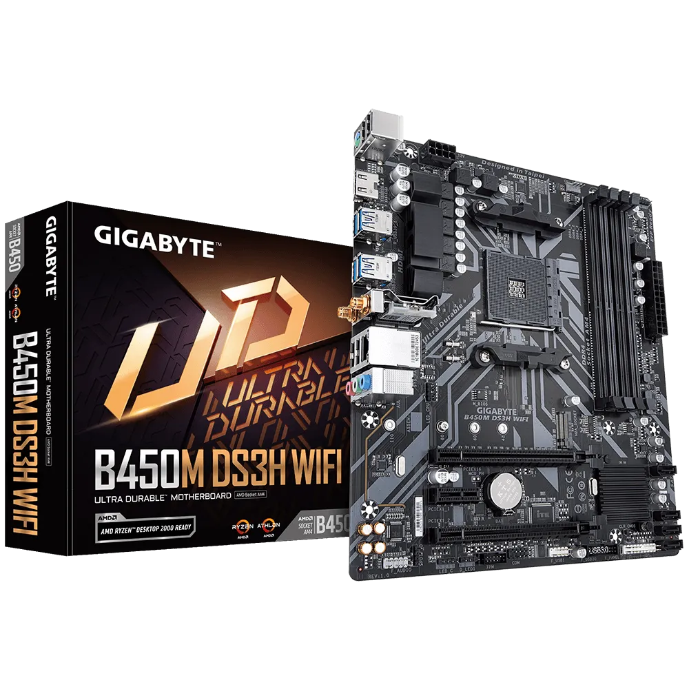 Материнская плата Gigabyte B450M DS3H WIFI (B450M DS3H WIFI)