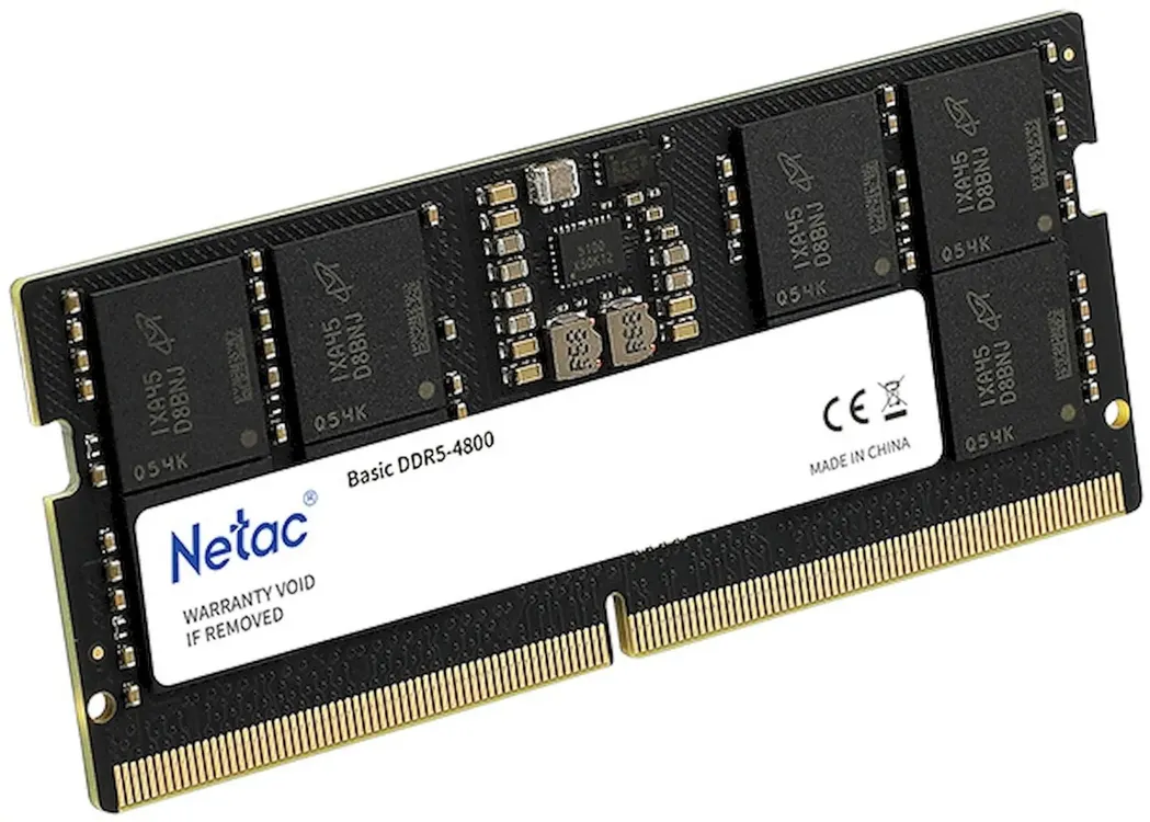 Оперативная память Netac Basic DDR5 8ГБ 4800МГц (NTBSD5N48SP-08)