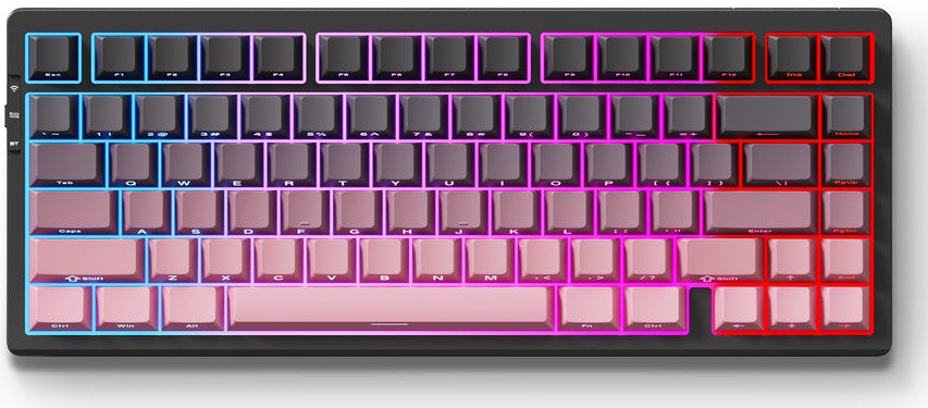 Клавиатура MCHOSE G75 PRO, Black Pink, Matcha Latte Switch V2 (MC-G75-16)