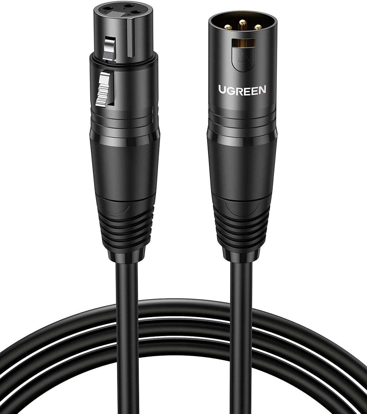 Кабель удлинитель Ugreen AV130, XLR(m) - XLR(f), 10m (20714)