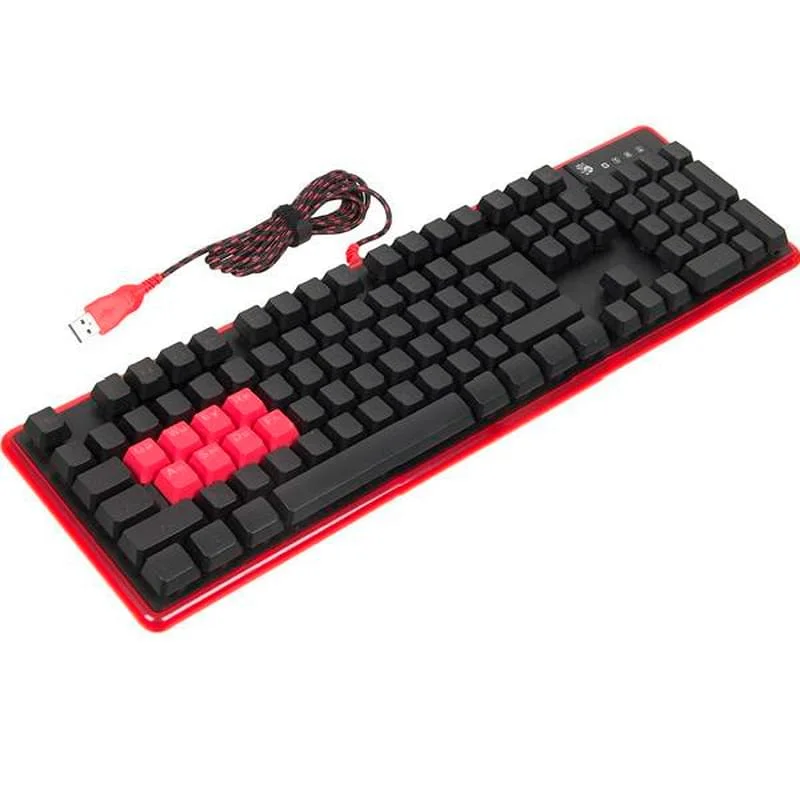 Клавиатура A4Tech Bloody B2278, Black-Red, Multimedia,Gaming,Red-Backlight USB (B2278 (BLACK+RED))