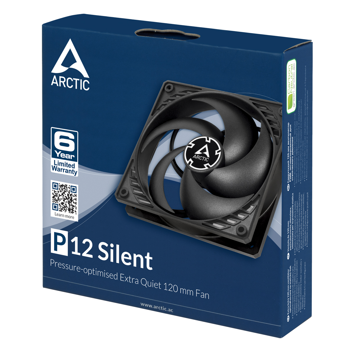 Кулер для корпуса ARCTIC P12 Silent, Black (ACFAN00130A)