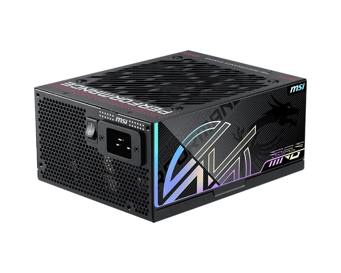 Блок питания MSI 1300W, MPG Ai1300TS PCIE5, ATX, 80+ TITANIUM Черный (MPG Ai1300TS PCIE5)
