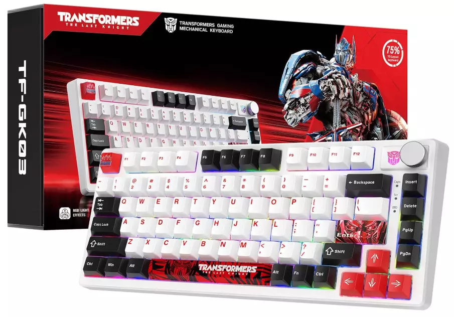 Клавиатура беспроводная Transformers TF-GK03, White (TF-GK03, White)