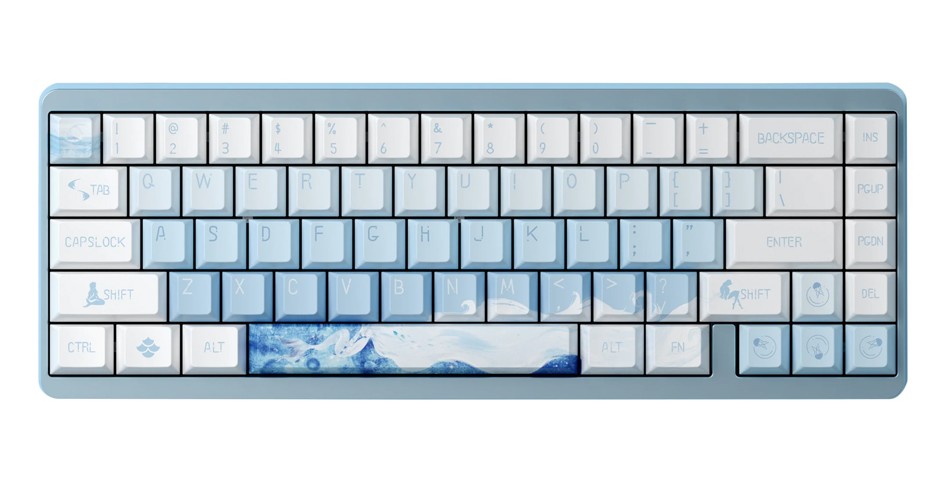 Клавиатура Varmilo Ariel Muse 65, Gateron Varmilo Magnet White, Blue (686037)