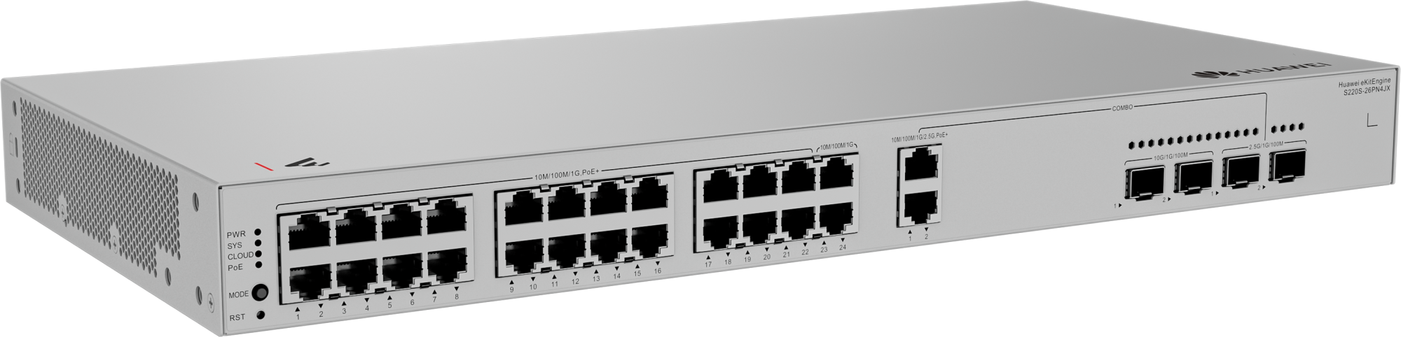 Коммутатор Huawei S220S-26PN4JX PoE  (98012521)