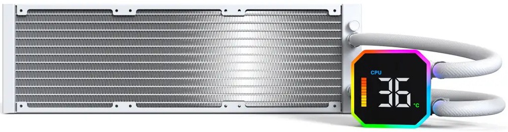 Водяное охлаждение для CPU Montech HyperFlow Digital 360, White (HyperFlow Digital 360 (W))