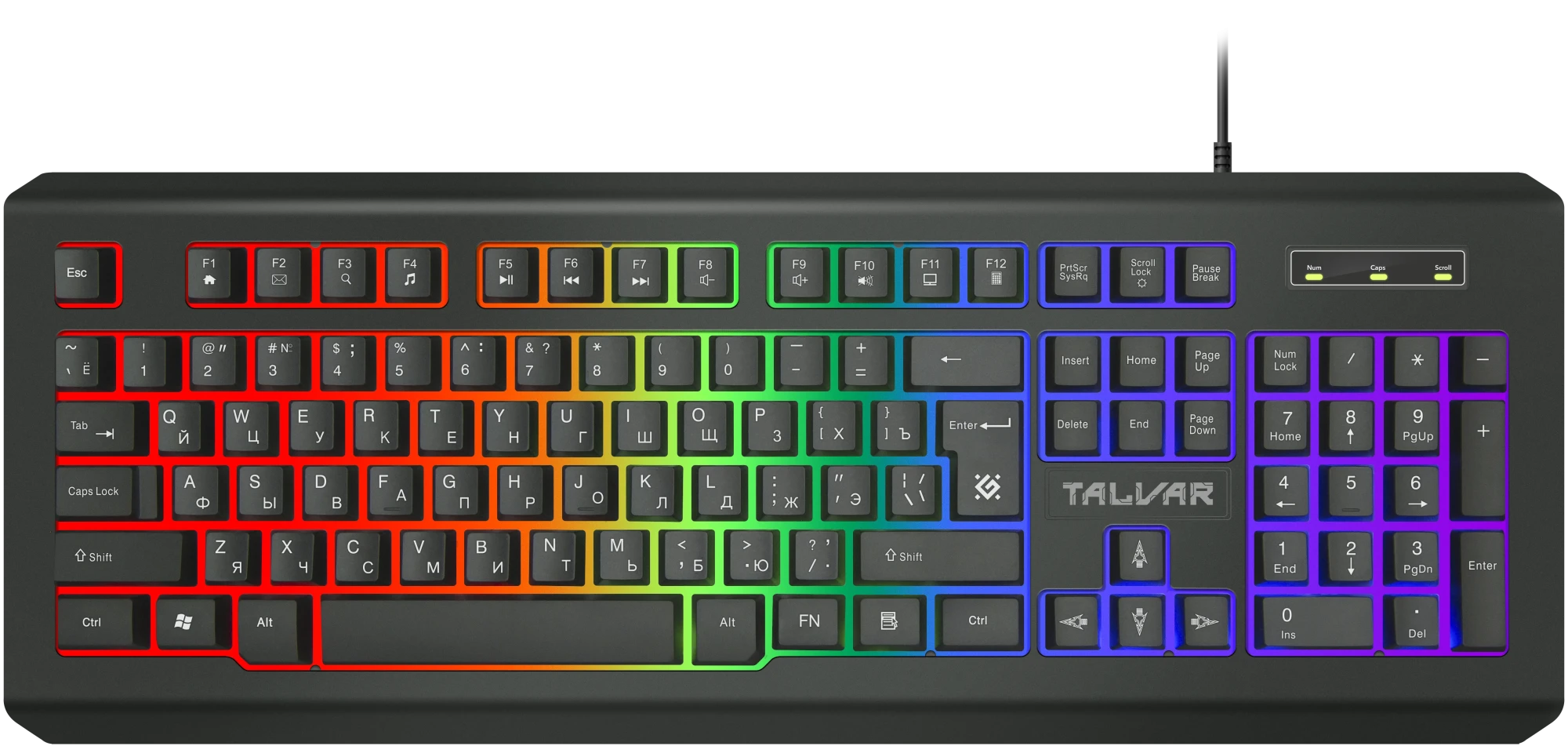 Клавиатура игровая Defender Talvar GK-558 - черный (45557)