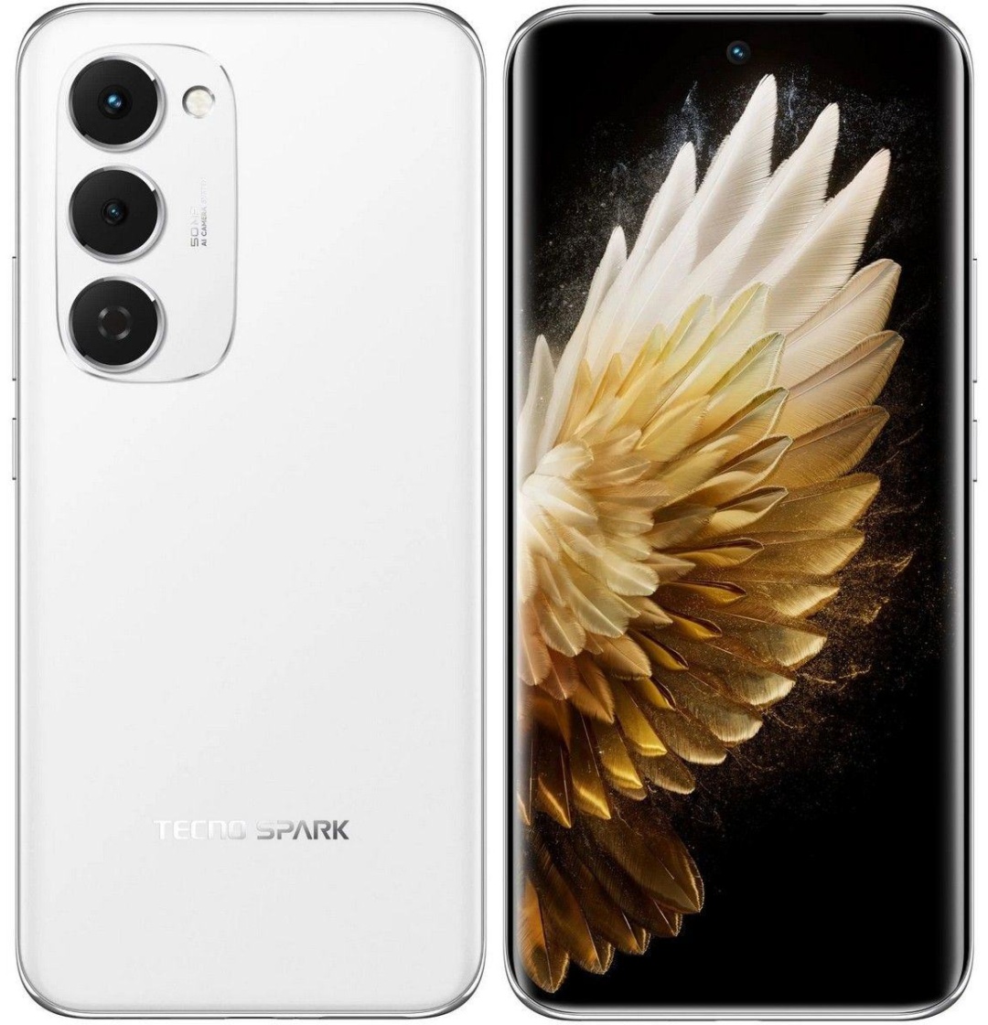 Смартфон Tecno Spark 40 Pro+, 8/256GB, Aurora White (KM7/AURORA WHITE 8/256GB)