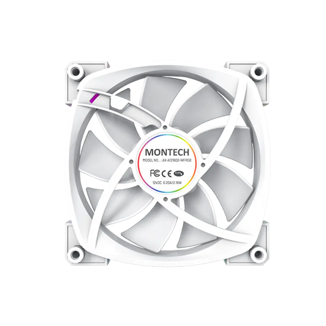 Вентилятор для корпуса Montech AX120 3 in 1 Pack, Белый (AX120 3 in 1 Pack (W))