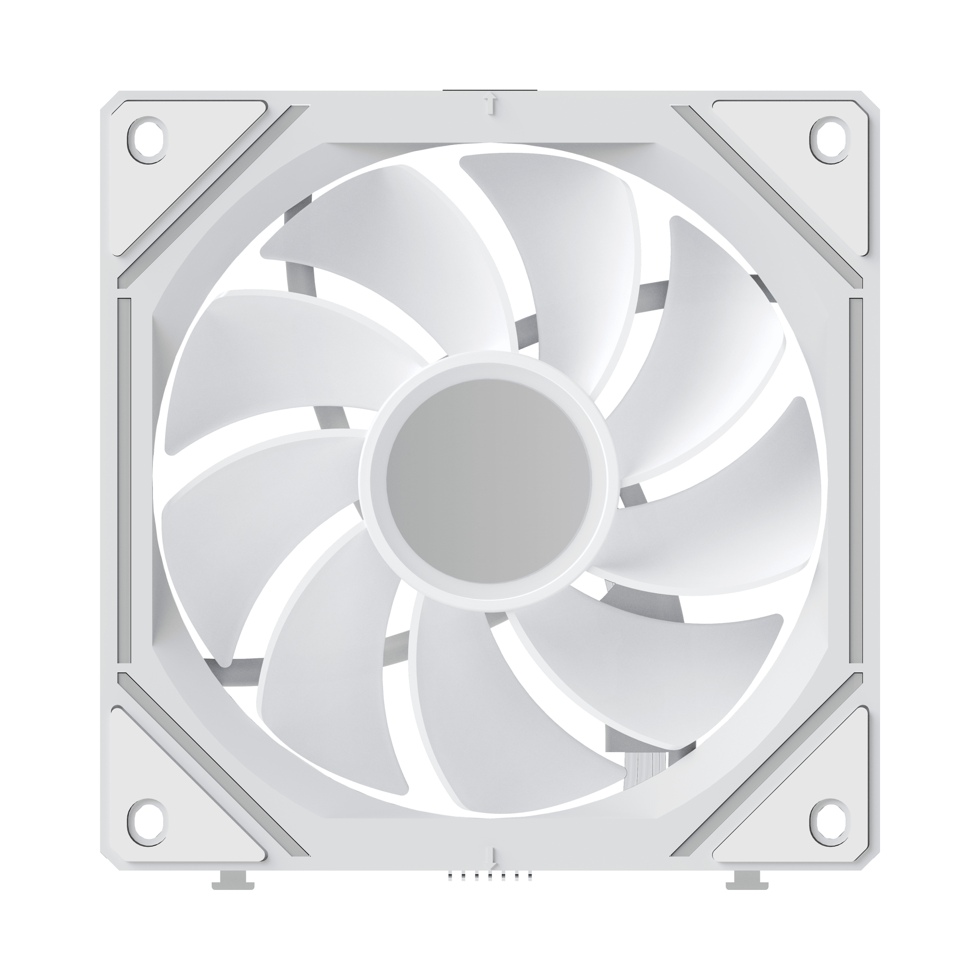 Вентилятор для корпуса Ocypus Gamma F12 UNI WH ARGB REVERSE BLADE 3-IN-1, Белый (Gamma-F12-WH3AM01U-GL)