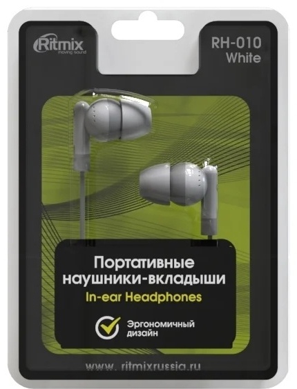 Наушники Ritmix RH-010 (RH-010-white)