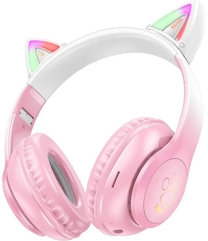 Наушники накладные Hoco W42 Cat Ears over-ear, cherry blossom (W42 Cat Ears over-ear, cherry blossom)