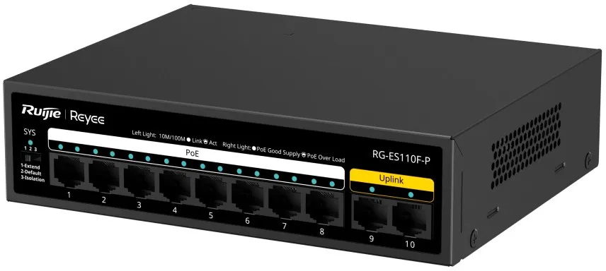 Коммутатор Ruijie Reyee RG-ES110F-P PoE (RG-ES110F-P)